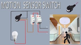 Motion Sensor light installation  PIR Motion Sensor [upl. by Sanderson]