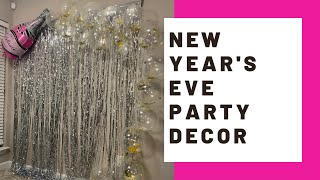 DIY New Years Eve Backdrop  NYE Party Decor [upl. by Genovera]