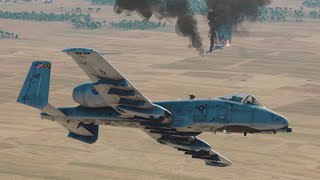 A10 Thunderbolt II WARTHOG Wipes Out Insurgent Convoys [upl. by Adivad145]