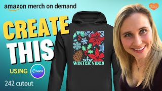 Print On Demand Tshirt Design Tutorial Using Canva Cutout Square Using Background Remover❤️🔥💲 [upl. by Ness]