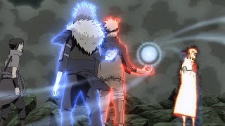 Obito was unnable to repel combined attack of Narutos Sage Art and Tobiramas Flying Raijin Eng Dub [upl. by Merceer]