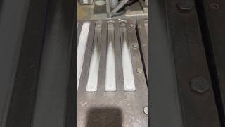 Pouring a tinlead based alloy into 1kg bars moltenmetal work satisfying [upl. by Rosita]