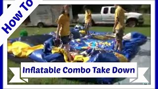 How to roll up an inflatable jump slide combo [upl. by Elbert]