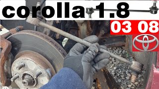 how to replace sway bar links 2003 2008 toyota corolla 18 sway bar links replacement many other car [upl. by Rothmuller]