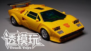 【SwiftTransform】Cool Sunstreaker Masterpiece39 G1 Transformers MP39 AUTOBOT 变形金刚速变 飞毛腿 兰博基尼 透模玩 [upl. by Black654]