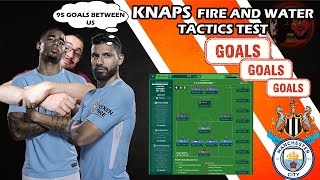 160 GOALS FOR AND 95 BETWEEN 2 STRIKERS  FM20 TACTICS  KNAP FIRE AND WATER  TACTICS TEST FM [upl. by Ogaitnas400]