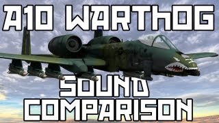 ARMA 2 A10Warthog Sound Mod Comparison [upl. by Llerreg]