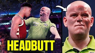 Darts Player Attacked During PDC Match [upl. by Alyehc]