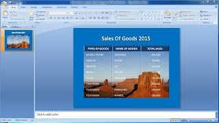 PowerPoint Training How to Insert a Picture in the Background of the Table Border in PowerPoint [upl. by Ainalem]