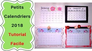 Comment faire un Mini Calendrier  Tutoriel facile [upl. by Attiuqaj]