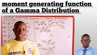 Moment generating function of a Gamma Distribution [upl. by Anerat]