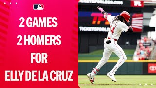 Elly De La Cruz homers for the SECOND DAY IN A ROW [upl. by Adi]