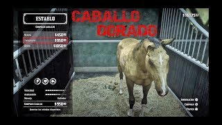 CABALLO DORADO TUNEADO  Red Dead Redemption 2 [upl. by Drofla]