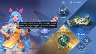 HOW TO INCREASE MOBILE LEGENDS CREDIT SCORE WHILE CREDIT SCORE IS TOO LOW  MLBB [upl. by Houser581]