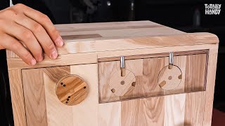 Amazing Secret Lock Mechanism Ideas You Can Try  Woodworking Project [upl. by Eelsew567]