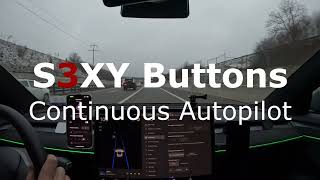 TESLA S3XY Buttons  Continuous Autopilot tolle Funktion  fast wie Enhanced [upl. by Hairahcez]