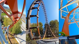 6 Awesome Roller Coasters at Californias Great America Front Seat 4K POV [upl. by Greenman]