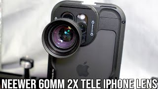 Neewer 60mm Tele Lens for iPhone 16 Pro Max [upl. by Audun]