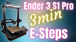 Ender 3 S1 Pro  How To Calibrate E Steps Quick amp Easy [upl. by Althee537]