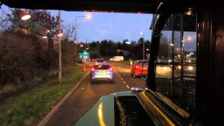 Prewar Leyland Tiger ride  ex Southdown DUF 179 part 2 Lakeside towards Treacle Mine roundabout [upl. by Ayatal]