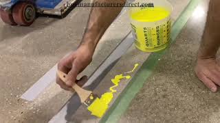 How To Shotblast and Tape Prep for Line Striping [upl. by Sucy]