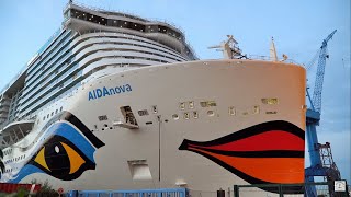 AIDAnova  Float out at Meyer Werft Shipyard  21082018  4K Ultra HD [upl. by Barling]