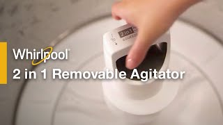 Whirlpool® 2 in 1 Removable Agitator Washing Machine [upl. by Artenak]