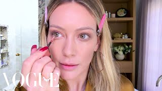 Hilary Duffs Busy Mom Makeup Routine  Beauty Secrets  Vogue [upl. by Adlei]