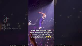 I would’ve caught my man 😂😭🥰 concert chrisbrownfanpage chrisbrown chrisbrownofficial [upl. by Nylinnej376]