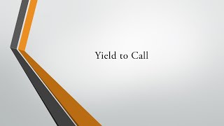 Yield to Call YTC of an annual coupon bond [upl. by Alain]