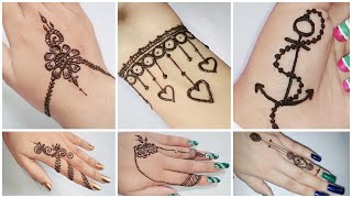 Beautiful mehndi designs for beginners  Easy amp Quick mehndi designs for hand [upl. by Llehcar]