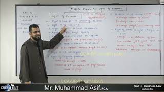 CAF 04  BLAW  LECTURE 55  SIR M ASIF  MARCH 24 [upl. by Yllut195]