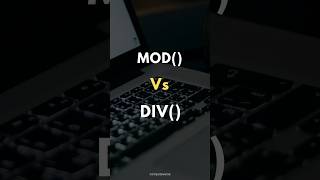 SQL MOD Vs DIV ✍️ [upl. by Apur]