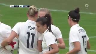 Frauenfussball WM 2019 Quali Deutschland Färöer 1 Halbzeit [upl. by Aciraa352]