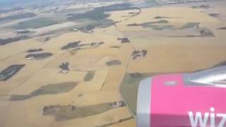 WIZZAIR Airbus A320  Landing in MalmöSturup from Warsaw Chopin FULL [upl. by Remy]