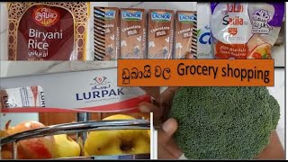 ඩුබායි වල Grocery shopping dubaiday vlogsvlogvloggergrocery [upl. by Angelis]