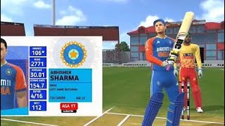 Abhishek Sharma 100 india vs Zimbabwe highlights 2024 real cricket 24 hindi commentaryAmir gaming [upl. by Aslehc]