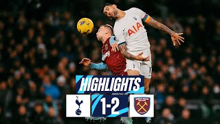 TOTTENHAM HOTSPUR 12 WEST HAM  PREMIER LEAGUE HIGHLIGHTS [upl. by Eenehs]