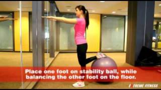 Extreme Fitness Workout of the Week  Balancing One Legged Lunge [upl. by Darrill]