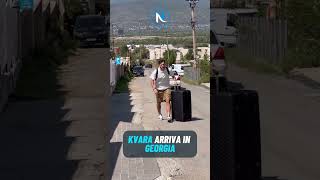 💥Kvara arriva in Georgia per la pausa delle Nazionali💥 nazionali kvaratskhelia georgia kvara [upl. by Baalbeer]