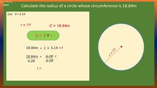 How to find Radius and Diameter given Circumference [upl. by Elegna35]