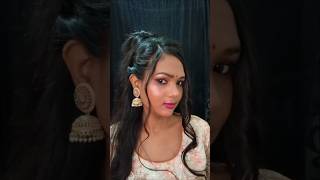 Wedding guest hairstyle for long hair ✨wedding hair youtube viral youtubeindia [upl. by Clay31]