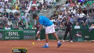 Nadal vs Djokovic highlights1er set final Masters 1000 Roma [upl. by Layap]