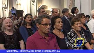 MOLFETTA  I funerali di Mons Luigi Martella [upl. by Kirred]