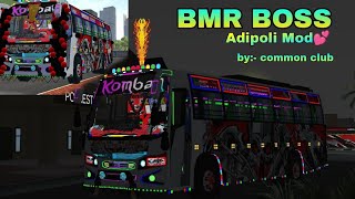 BMR BOSS Mod in bus simulator indonesia Full lights review  How to download amp add [upl. by O'Shee]