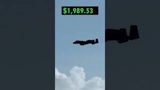 A10 Warthog Cost in Real time [upl. by Latini728]