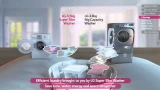 LG Super Slim Washing Machine [upl. by Fernandina]