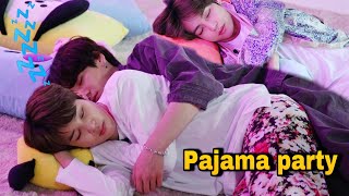 BTS Pajama party 🥳  Part1 [upl. by Enyawd]