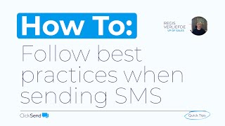 SMS best practices  ClickSend Quick Tips [upl. by Eleanor]