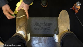 WILL YOU STAY AWAKE TILL THE END 1ST VIDEO OF 2024  ANGELO SHOE SHINE ASMR [upl. by Tatiana]